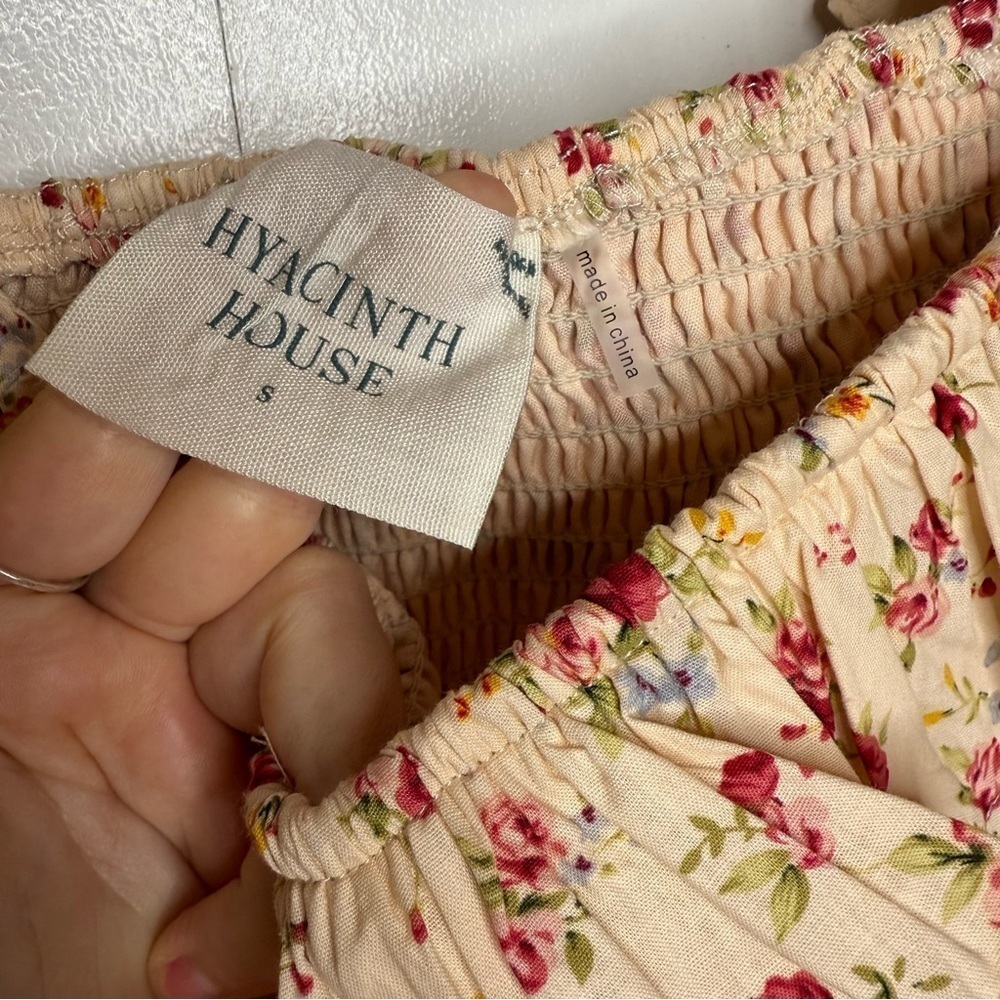 Hyacinth House - Tuckernuck - Addison Floral ruffle sleeve top - small nwt - Picture 4 of 10